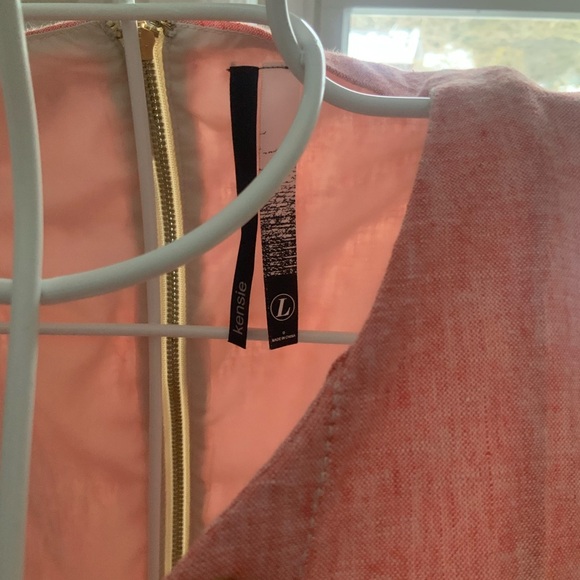 Kenzie Pink A-Line Mini Dress Sleeveless Crew Neck for Casual Wear - Picture 6 of 6